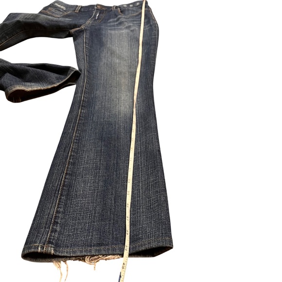 Seven7 Jeans Womens 6 Blue Bootcut Mid Rise Dark Wash Stretch Denim - Picture 15 of 16